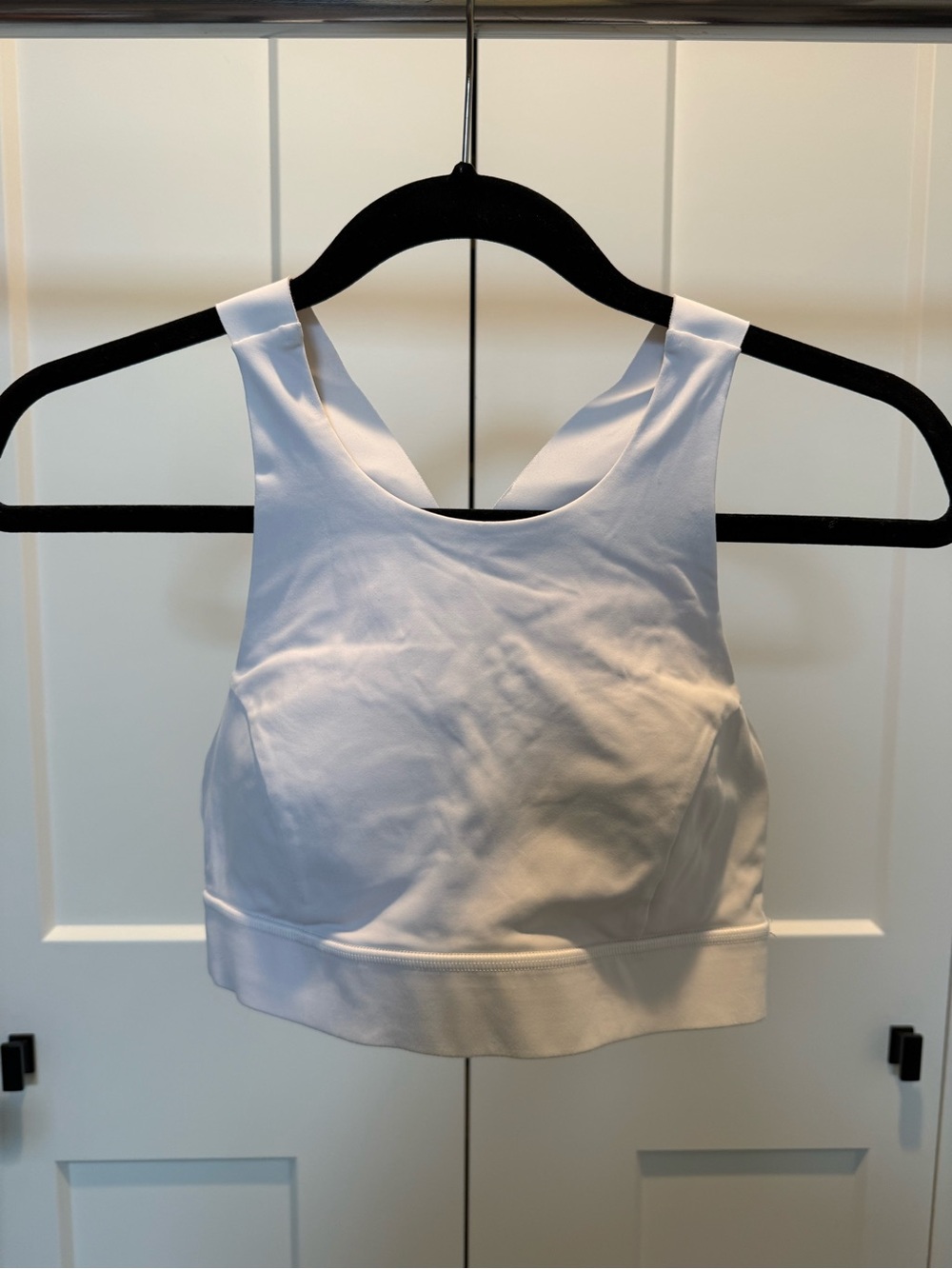 lululemon athletica White High-Neck Crop Sports Bra